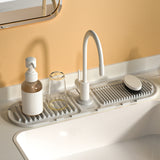 Heightened Slope Faucet Water Draining Pad